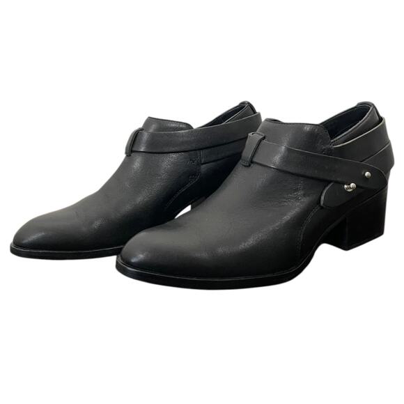 Rag & Bone Harley Boots Black Leather US Women’s 8 Low Top Chic Ankle Bootie - Picture 5 of 10